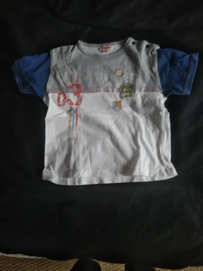 Tee shirt manches courtes Garçon 12 Mois