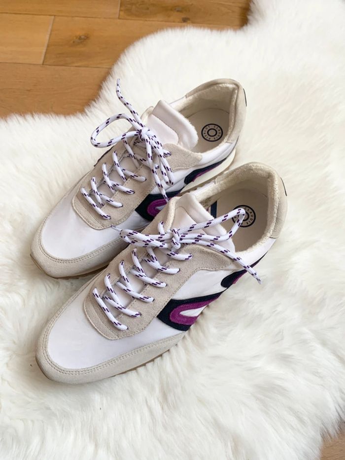 Très belle baskets en cuir suédé Claudie Pierlot Paris | pointure 41 | neuf avec étiquette - photo numéro 5