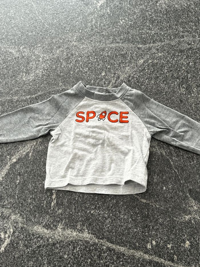 Lot de 7 tshirts manches longues bébé garçon 1 mois très bon état - photo numéro 11