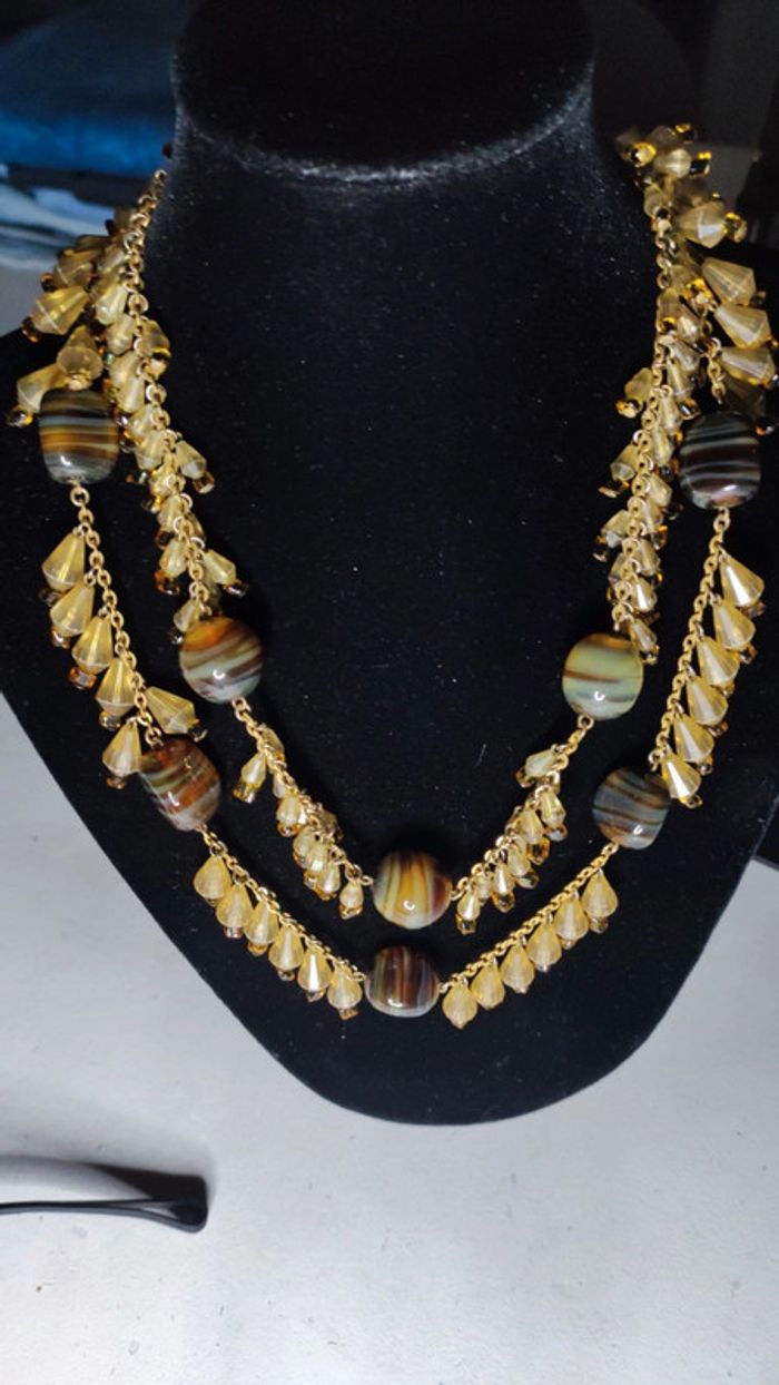 Magnifique collier vintage inspiration 70's - photo numéro 2
