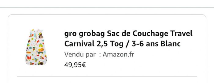 Grobag sac de couchage turbulette gigoteuse 3-6 ans - photo numéro 9