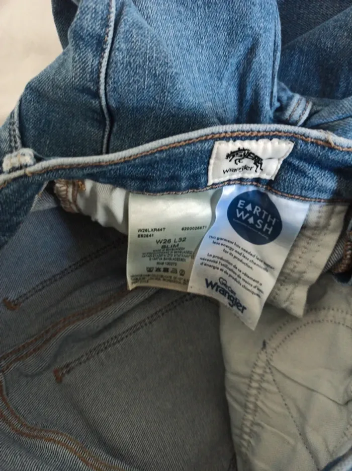 Lot de 3 jeans wrangler W26 L32+ 1 ceinture(lot14) - photo numéro 5
