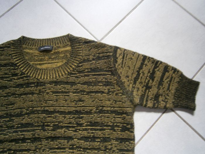 Pull MC chiné noir/jaune COP COPINE Taille M - photo numéro 3