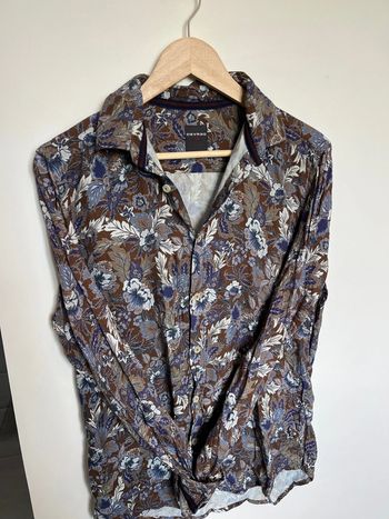 Chemise fleurs et feuille homme Devred M