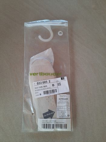 Semelles en cuir Vert Baudet neuves