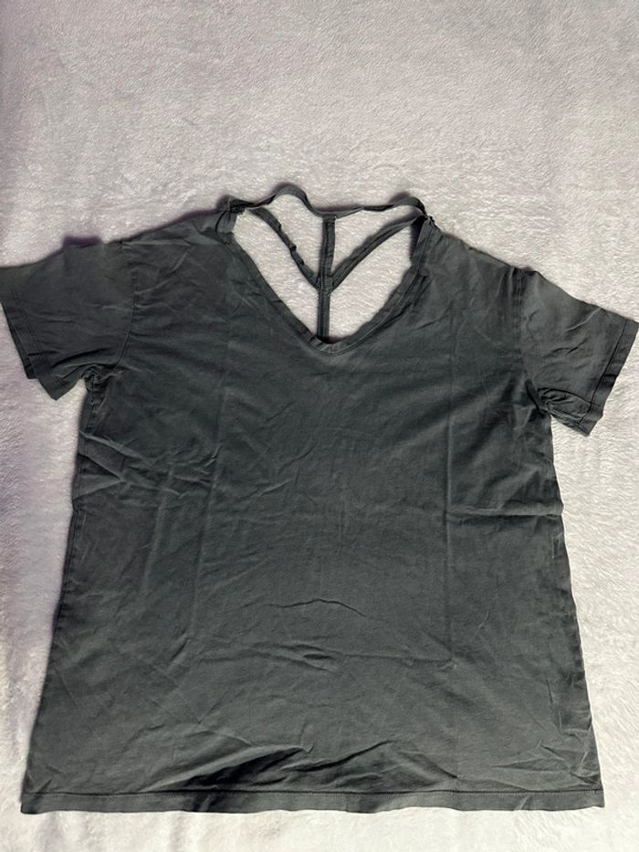 T-shirt oversize Bershka Gris