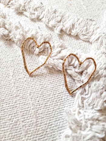 Magnifique boucles d'oreilles acier inoxydable neuve