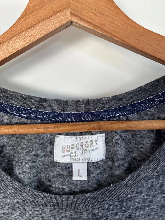 t-shirt gris foncé surperdry - photo numéro 2