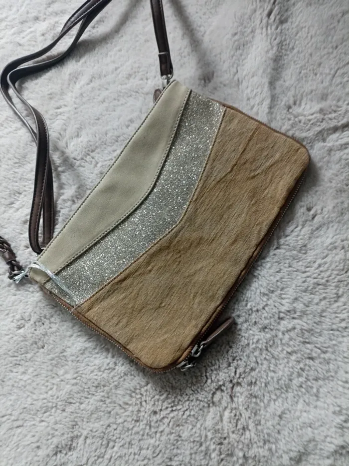 Sac bandoulière beige - photo numéro 3