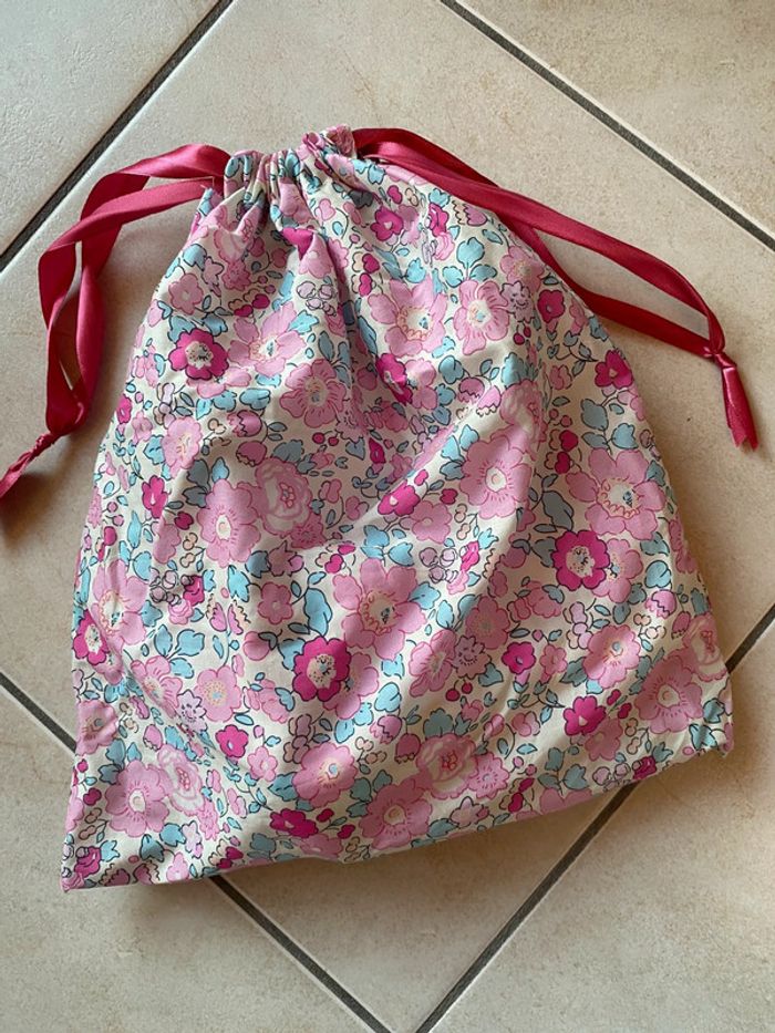 Pochette pochon liberty rose