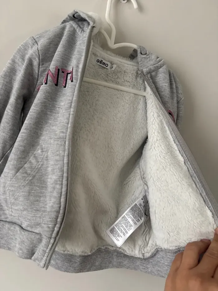 👚 Gilet à zip chaud - 3 ans - très bon état - fantastique- fille - photo numéro 6