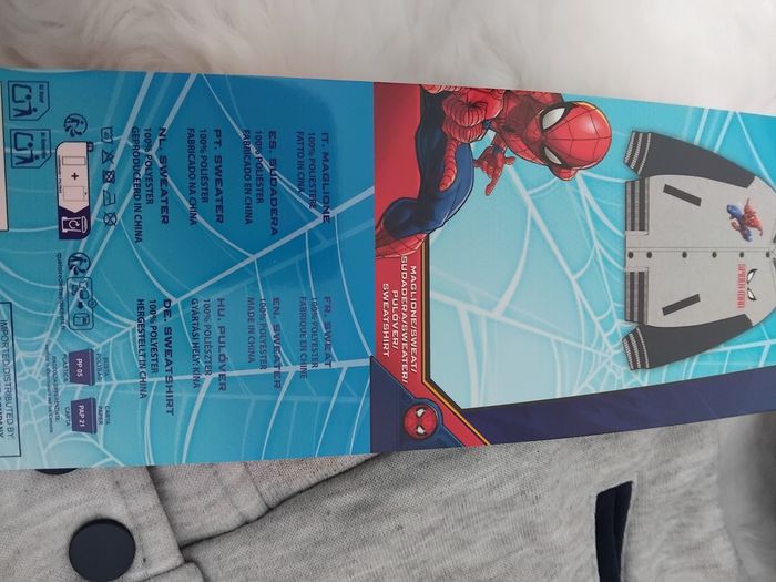 Veste sweat gilet Spiderman, marvel, 6 ans,neuf - photo numéro 6
