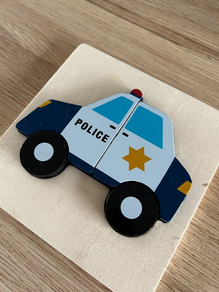 Puzzle en bois police - photo numéro 2