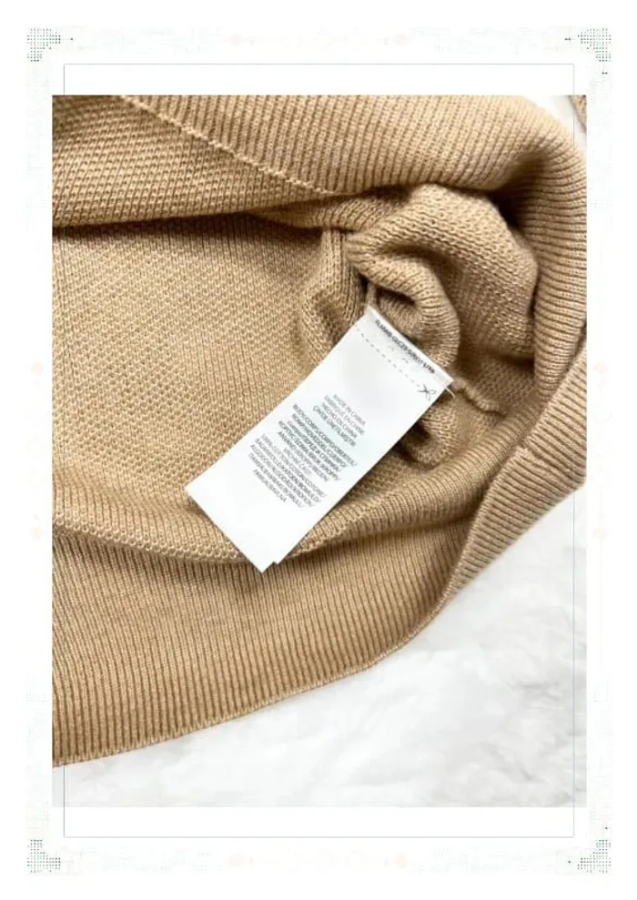 Ralph Lauren pull col rond marron clair homme taille S coton pima - photo numéro 8