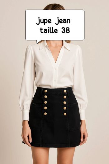 Jupe jean femme 38
