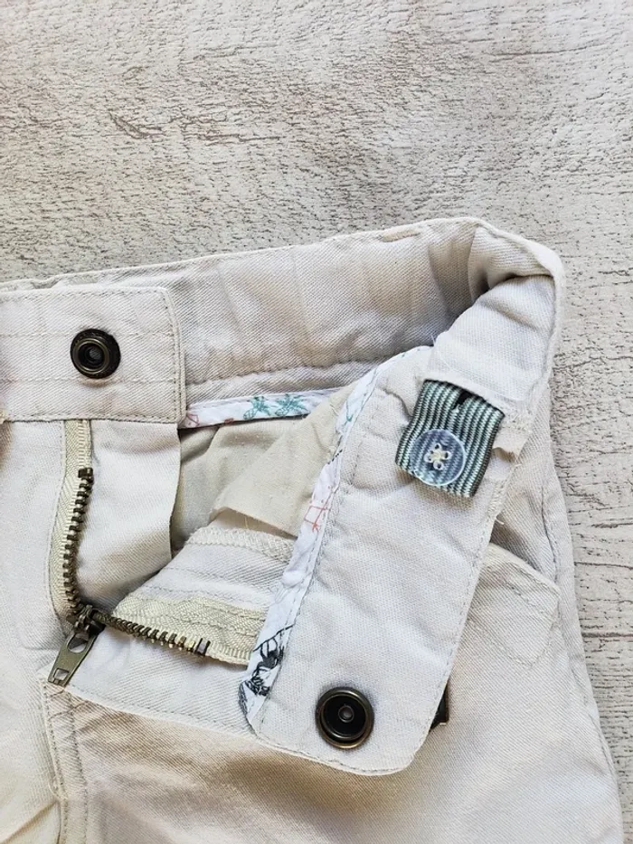 Bermuda Sergent major 3 ans beige clair - photo numéro 4