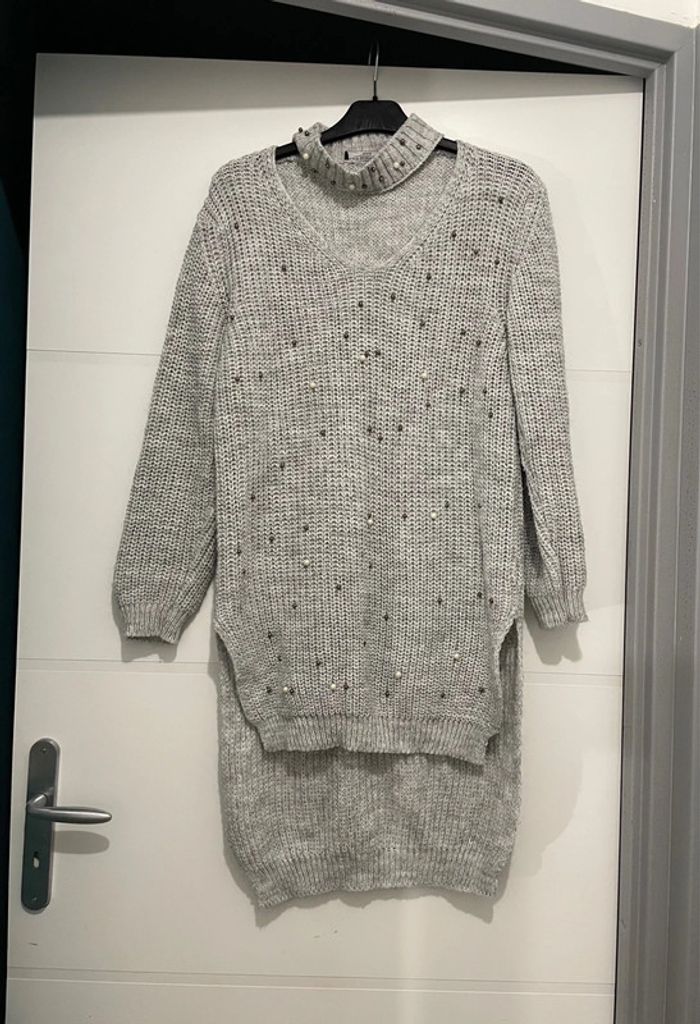 Pull long gris M/L - photo numéro 2