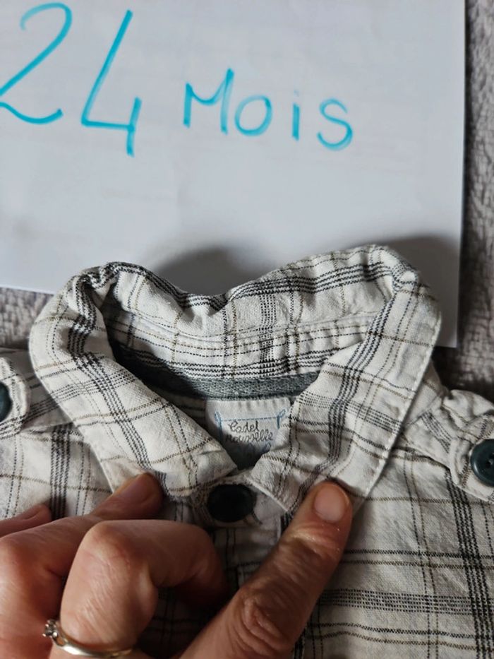 Chemise manches longues 24 mois cadet rousselle - photo numéro 3