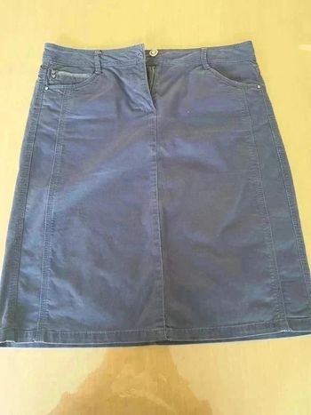 Jupe en jean bleu Marine Armand Thierry