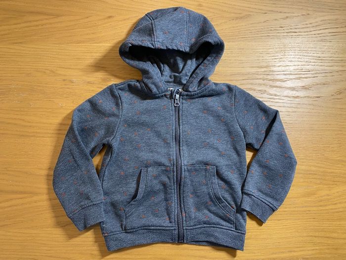 DPAM Sweat polaire gris foncé Taille 5 ans - photo numéro 2