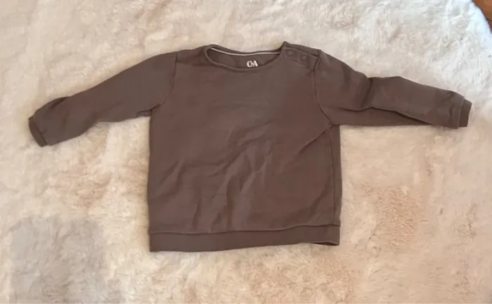 Pull/sweat-shirt C&A Baby - Taille 12-18 mois - 86 cm - Marron