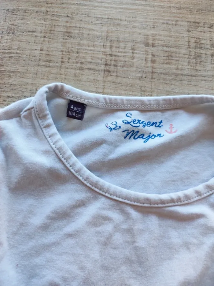 Maillot manches courtes sergent major 4 ans - photo numéro 2