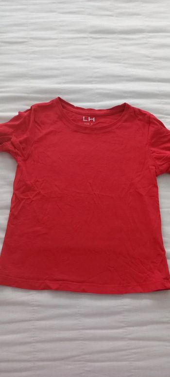 Tee-shirt rouge la halle garçon