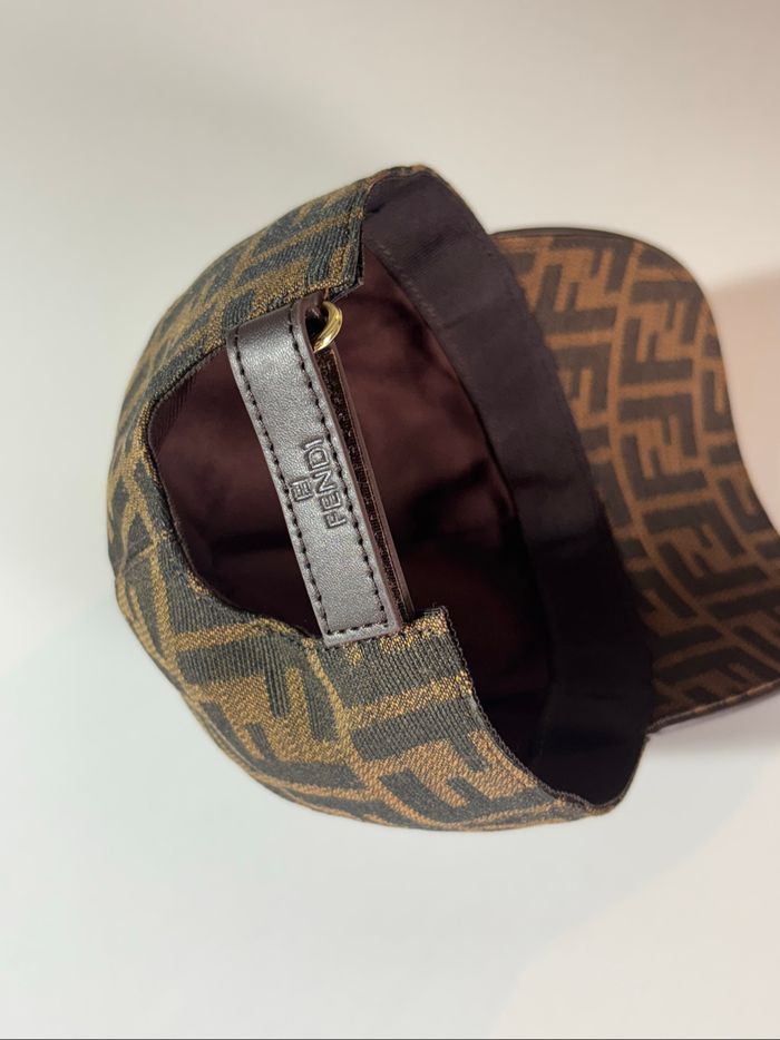 casquette fendi marron et noir - photo numéro 5
