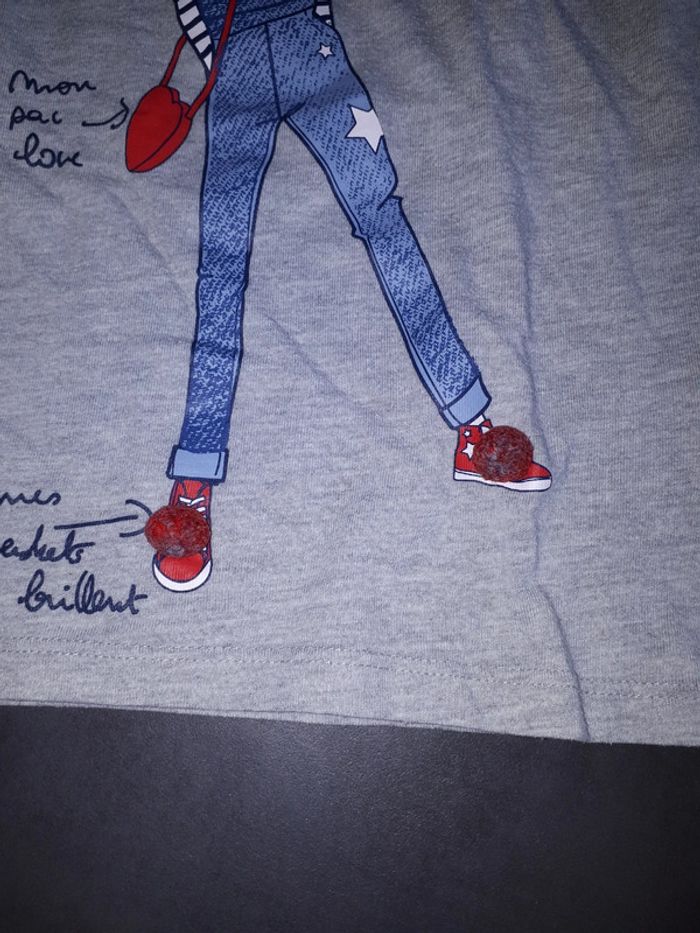 Tee-shirt manches longues marque distributeur 10 ans 50 cts - photo numéro 4