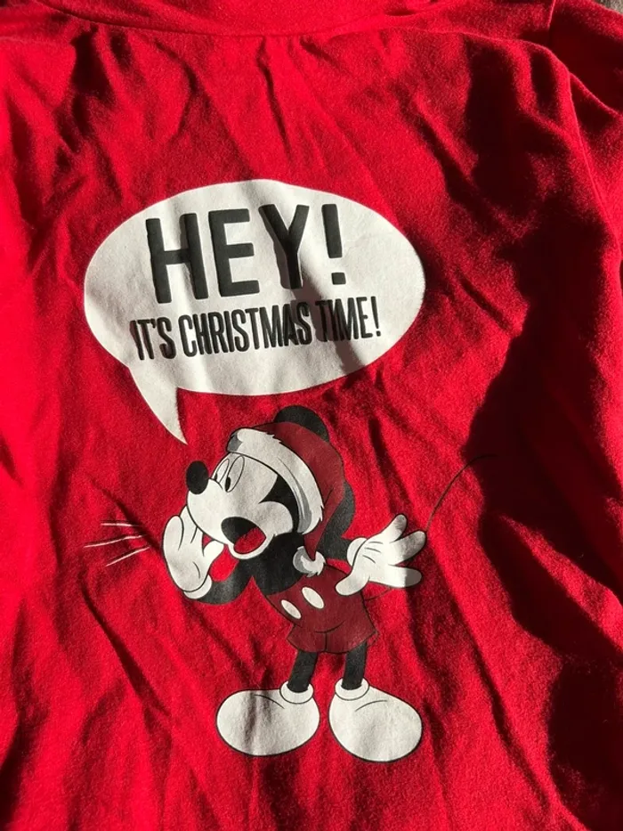 Haut / tee shirt col roulé Noël Mickey 6 ans - photo numéro 4
