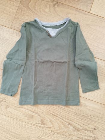 T-shirt manches longues kaki Orchestra - 3 ans