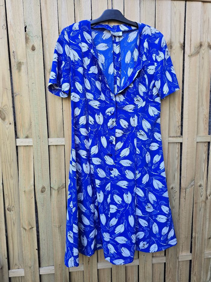 Robe imprimée 🍒Caroline rohmer vintage 90🍒taille 38/40 - photo numéro 2