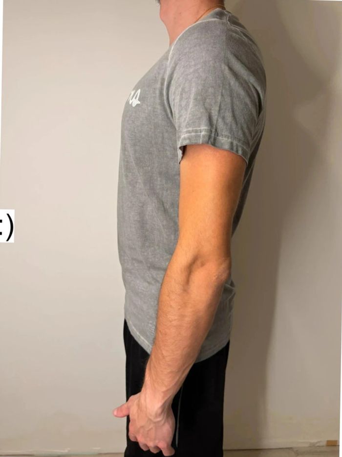 T-shirt gris homme Pepe Jeans fit slim taille M - photo numéro 3