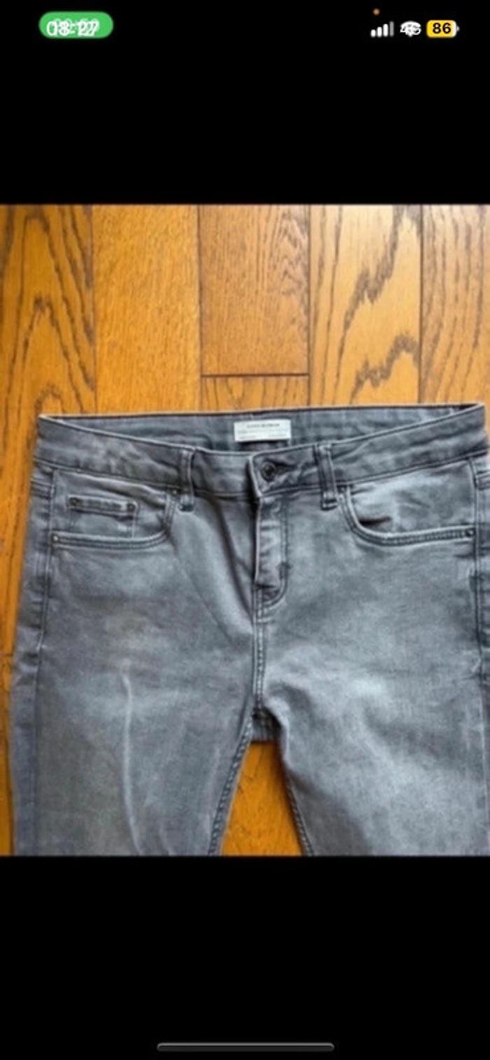 Sublime jean Zara skinny noir gris - photo numéro 4