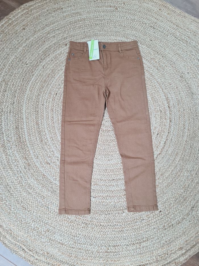Jeans slim marron 9 ans garçon - photo numéro 3