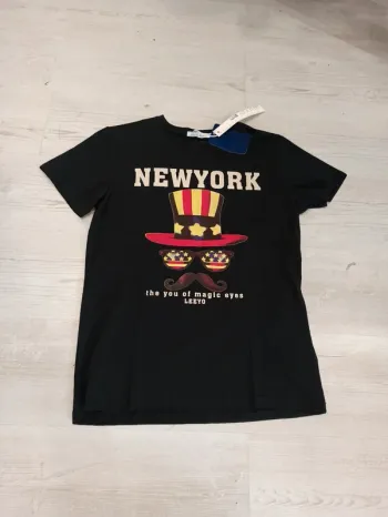 Tee shirt noir flocage homme