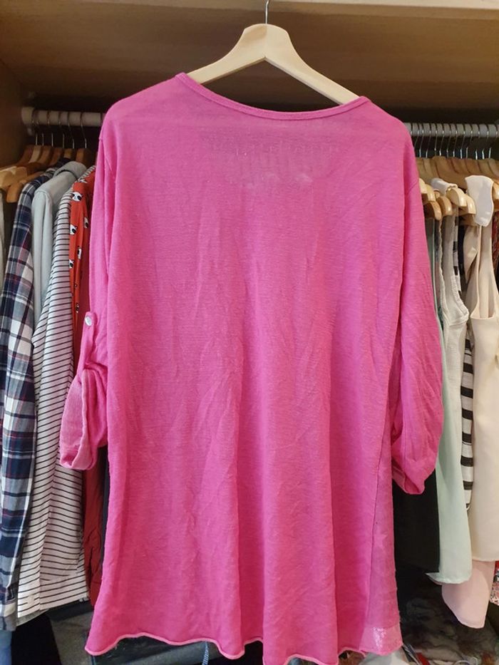 Blouse ample etoiles fushia - photo numéro 2
