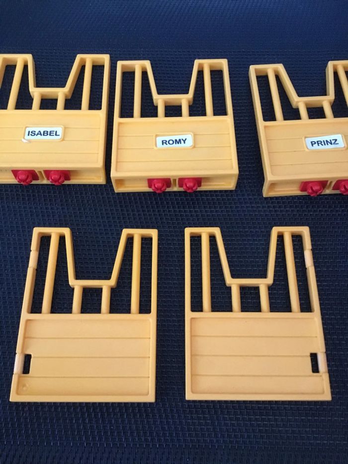 Playmobil lot portes murs oranges box centre équestre 4190 chevaux équitation - photo numéro 2