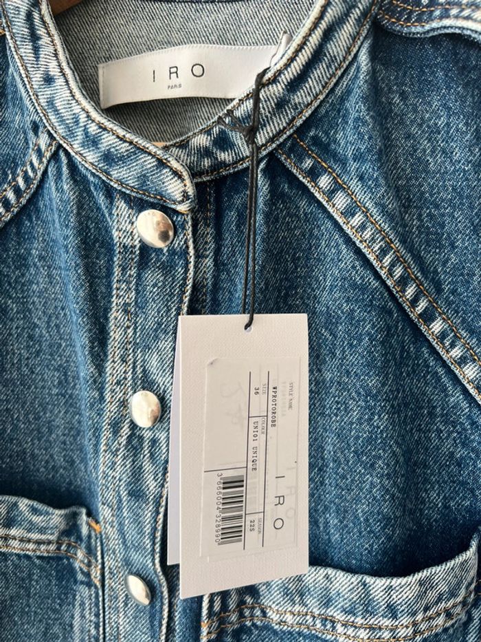 Combishort en jean IRO - photo numéro 4