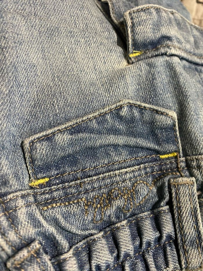 Short cargo en jeans 6 mois Obaibi - photo numéro 2