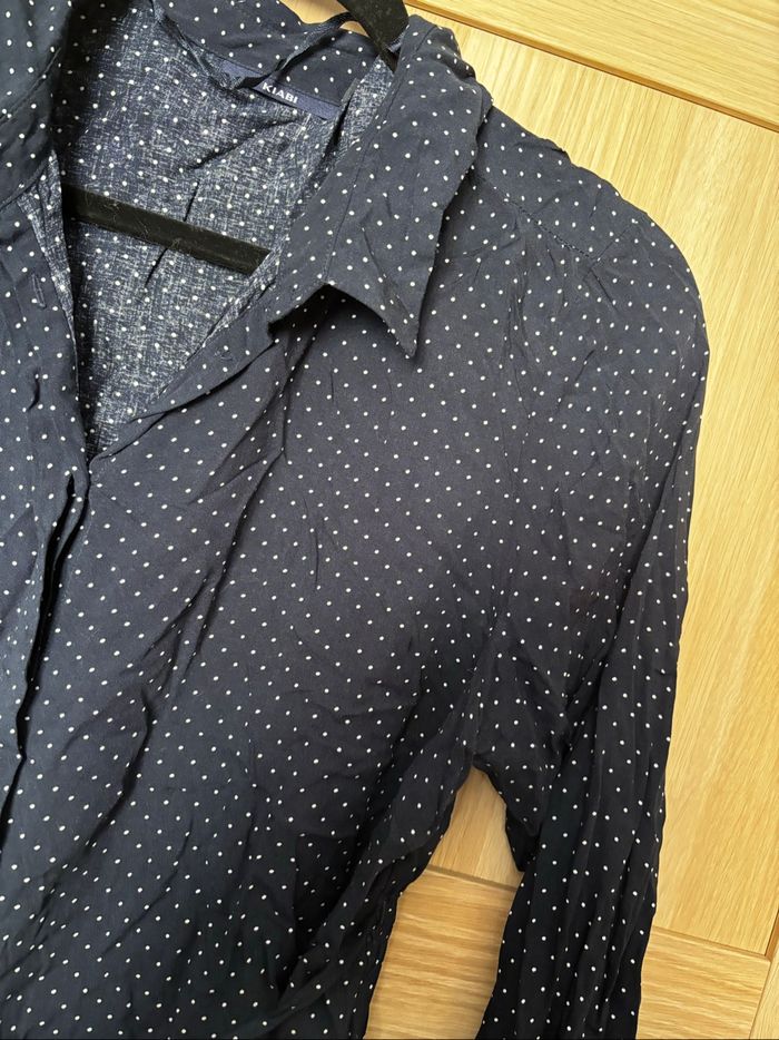 Chemise bleu à pois de grossesse KIABI t.46 - photo numéro 2