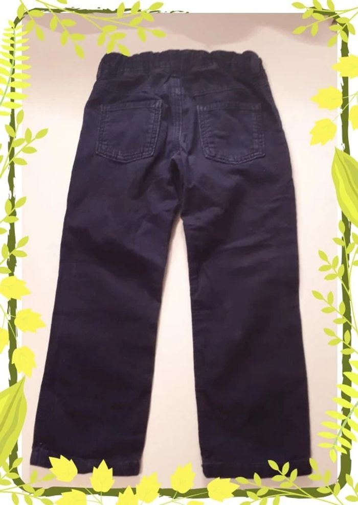 Pantalon taille ajustable effet velours 4/5 ans - photo numéro 4
