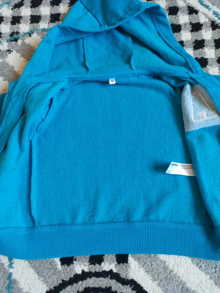 Gilet zippé à capuche NEUF - Taille 9 mois - photo numéro 2
