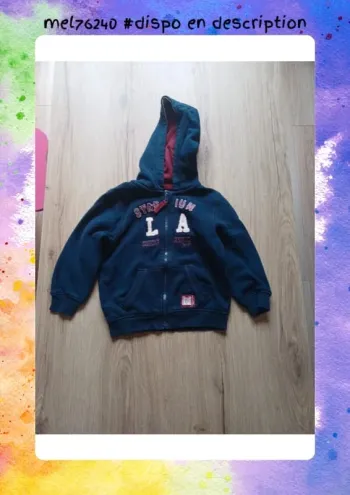 Sweat gilet zippé