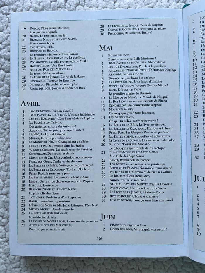 365 Histoires pour le soir Tome 1 Disney - photo numéro 7