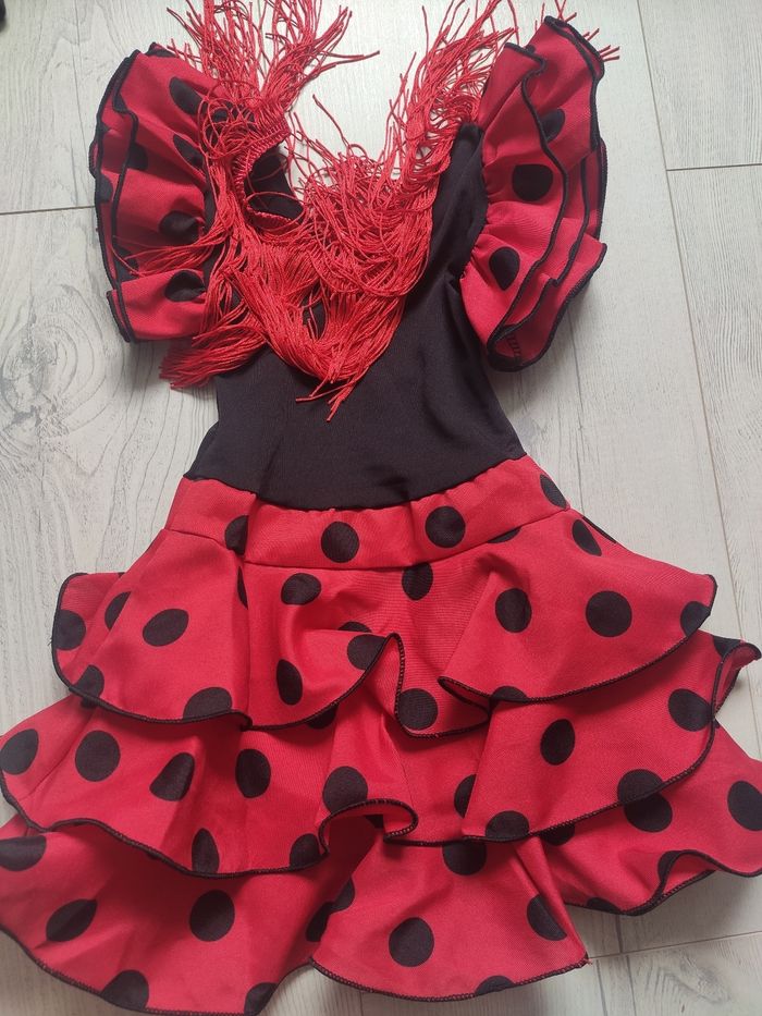 Robe Andalouse 9 mois rouge et noire