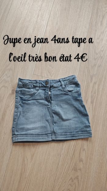 Jupe En jean 4ans tape a l'oeil 