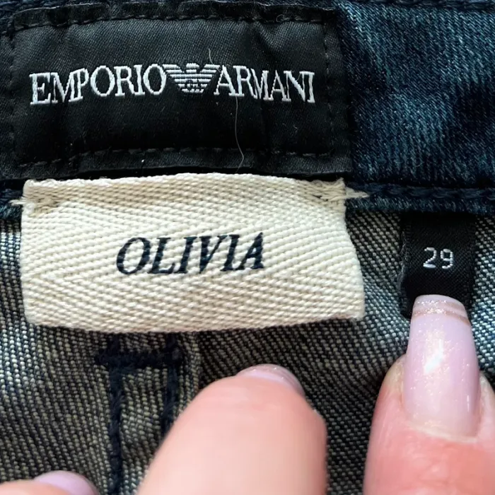 Jean/pantalon bleu évasé/flare/bootcut Emporio Armani, femme, taille W 29 (38 taille française) - photo numéro 6