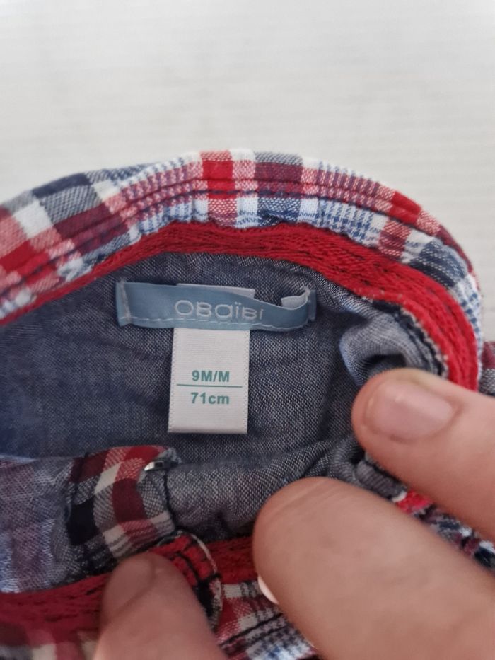 Chemise bébé garçon 9 mois (71 cm) - photo numéro 3
