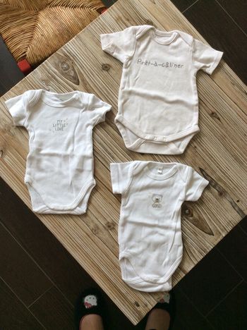 Lot 3 bodys 1 mois